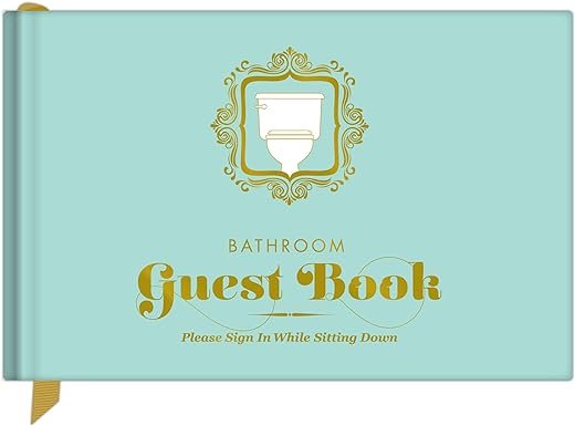 Funny Knock Knock Bathroom Guest Book