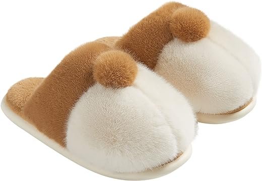 Fuzzy Corgi Slippers: Cute and Cozy