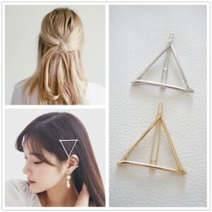 Geometric Triangle Hair Clip: Minimalist Accessory