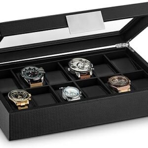 Glenor Co Men's Watch Box Organizer