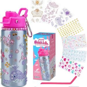 Glitter Gem Water Bottle Kit: Fun DIY Crafts