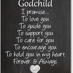 Godchild Chalkboard Print - Perfect for Christening