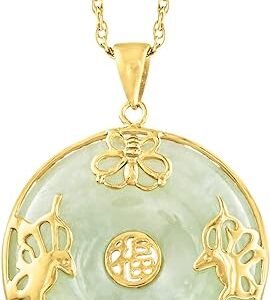 Good Fortune Butterfly Pendant Necklace