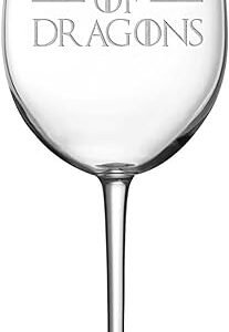 GOT Stemmed Wine Glass, Handmade, 16oz