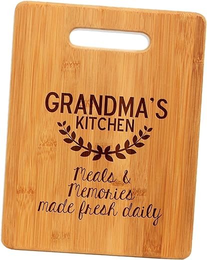 Grandma's Kitchen Bamboo Cutting Board