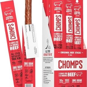Grass Fed Beef Jerky Snack Sticks: Keto, Paleo, Whole30 Approved