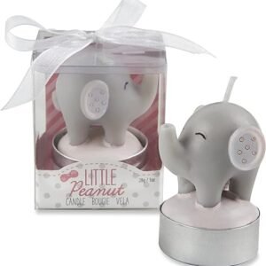 Gray Elephant-Shaped Candle Pack