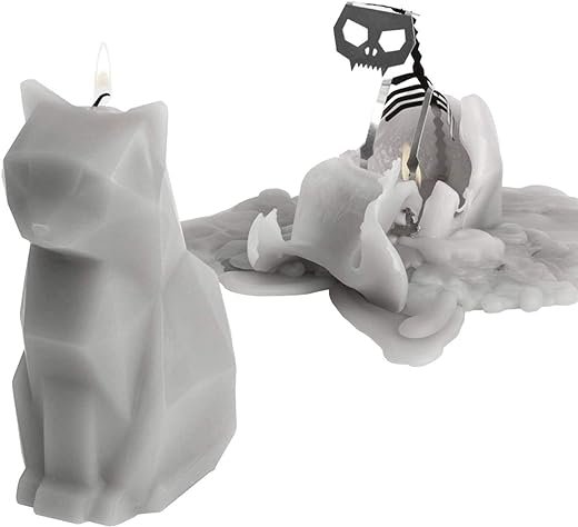 Gray PyroPet Kisa Candle