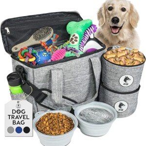 Grey Dog Travel Bag - Complete Pet Travel Kit