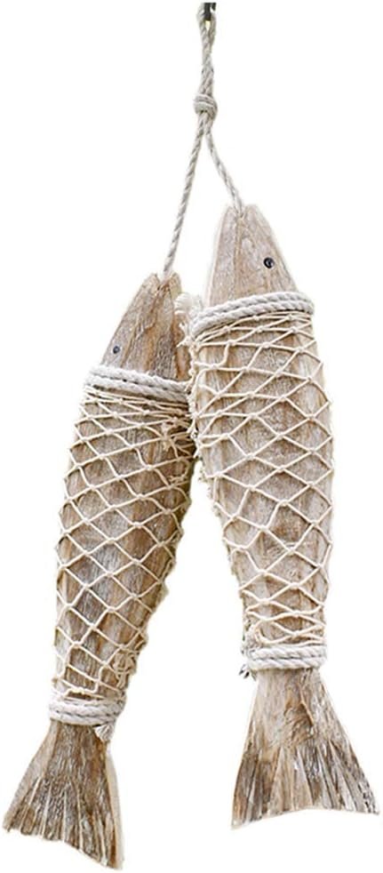 Handcrafted Wooden Fish Wall Decor (12.5 Inches)