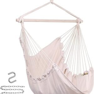 Hanging Rope Hammock Chair - Outdoor/Indoor