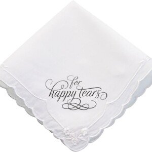 Happy Tears Wedding Keepsake Handkerchief
