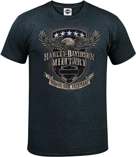 Harley-Davidson Military Charcoal T-Shirt - Veterans Support
