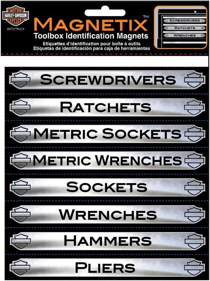 HD Magnetix Toolbox Identification Magnets, 16-pack