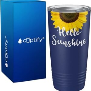Hello Sunshine Sunflower Stainless Steel Tumbler