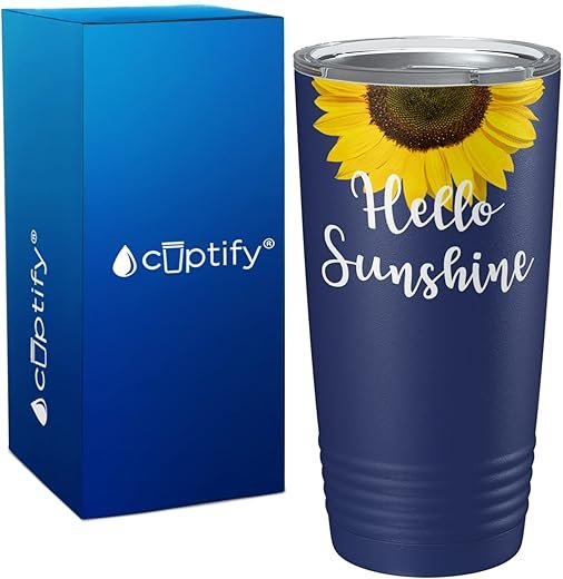 Hello Sunshine Sunflower Stainless Steel Tumbler
