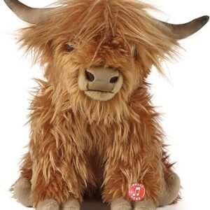 Highland Cow Stuffed Animal with Sound