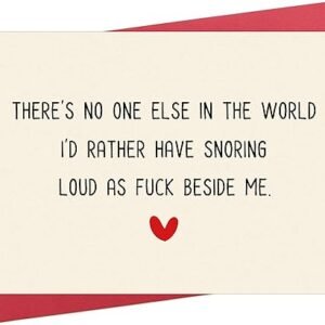 Hilarious Snoring AF Anniversary Card
