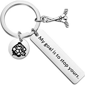 Hockey Goalie Keychain - Stop Yours!
