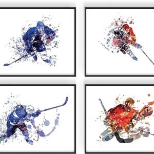 Hockey Wall Art Prints Set
