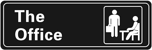 HOHAJIU Office Sign - Self-Adhesive Acrylic