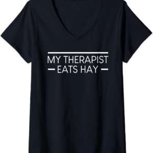 Horse Lover V-Neck T-Shirt - Funny