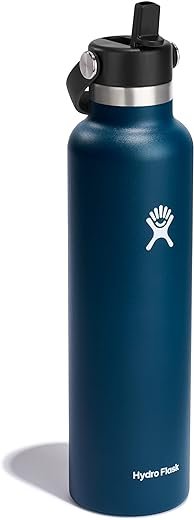 Hydro Flask 24 Oz Stainless Steel Bottle with Flex Straw Cap