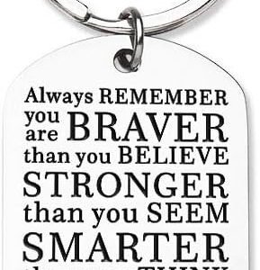 Inspirational Keychain: Always Believe, Back to School