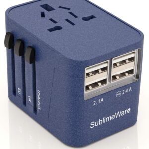 International Travel Adapter: 4 USB Ports