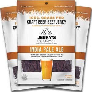 IPA Craft Beer Beef Jerky - Keto Friendly (3 Packs)
