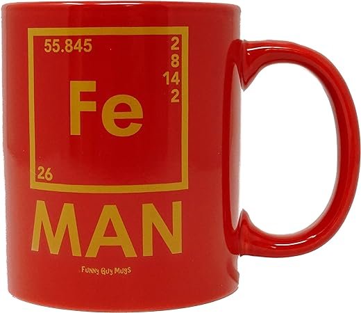 Iron Man Ceramic Coffee Mug - Funny and Witty