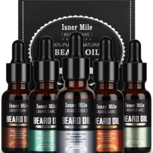 ISNER MILE Beard Oil Set: 5 Pack