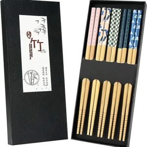 Japanese Bamboo Chopsticks with Unique Print