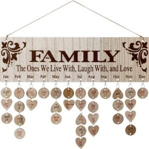 Joy-Leo Family Birthday Reminder Calendar Plaque