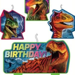 Jurassic World Birthday Candles | 4 Pcs