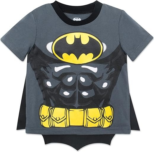 Justice League Batman Boys Cape Tee