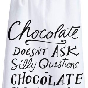 Kathy LOL Dish Towel, Chocolate Doesn't Ask