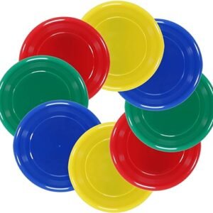 Kids' Plastic Flying Disc Set - 8 Pack
