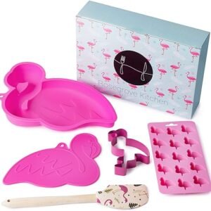 Kids Sandwich Cutter Set, Stainless Steel, Pink