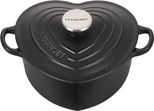 Le Creuset Heart Cocotte, 2 Quart Licorice