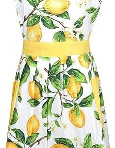 Lemon Cotton Women's Kitchen Apron