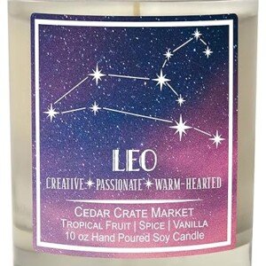 Leo Astrology Candle - Friendship Gift for Leo Friends