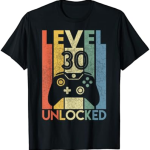 Level 30 Unlocked Gamer Birthday T-Shirt