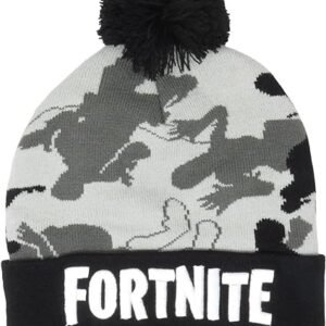 Licensed Fortnite Grey Camo Kids Beanie