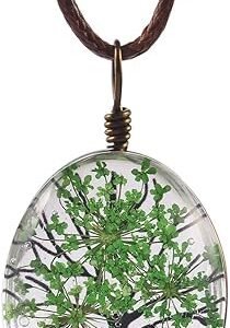 Life of Tree Oval Pendant Necklace