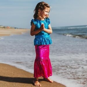 Little Girl's Mermaid Costume - Perfect for Parties and Halloween