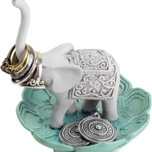 Luck Elephant Jewelry Bowl and Stand