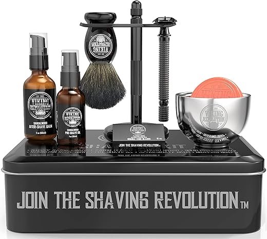 Luxury Shaving Kit - Razor, Stand, Bowl, Balm
