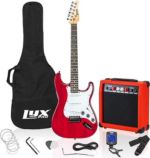 LyxPro Electric Guitar Kit Bundle