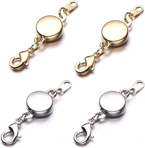 Magnetic Jewelry Clasp Set - Gold and Silver